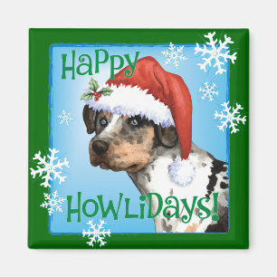 Happy Howliday Catahoula Magneet