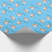 Happy Howliday Cavalier Cadeaupapier (Hoek)