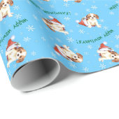Happy Howliday Cavalier Cadeaupapier (Rol Hoek)