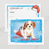 Happy Howliday Cavalier Kaart (Voorkant / Achterkant)