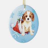 Happy Howliday Cavalier Keramisch Ornament (Rechts)
