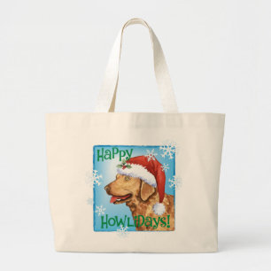 Happy Howliday Chessie Grote Tote Bag
