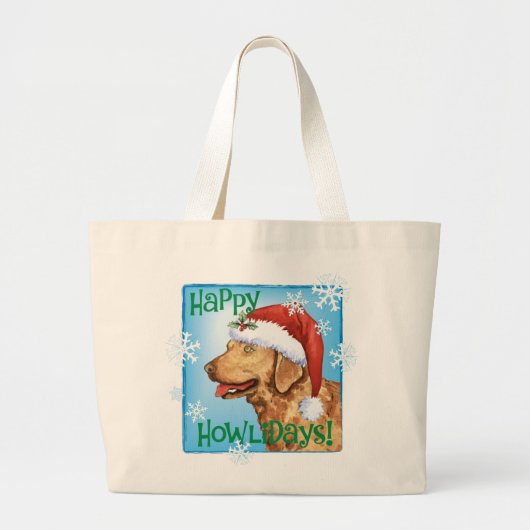 Happy Howliday Chessie Grote Tote Bag (Voorkant)