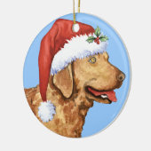 Happy Howliday Chessie Keramisch Ornament (Links)