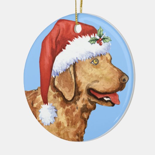 Happy Howliday Chessie Keramisch Ornament (Links)