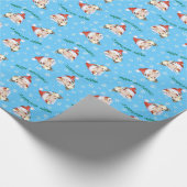 Happy Howliday Chinese Crested Cadeaupapier (Hoek)