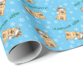 Happy Howliday Chow Chow Cadeaupapier (Rol Hoek)