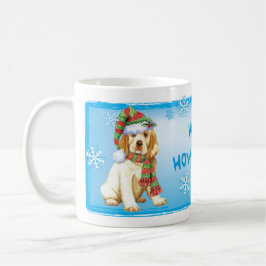 Happy Howliday Clumber Spaniel Koffiemok