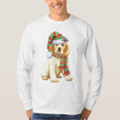 Happy Howliday Clumber Spaniel T-shirt (Voorkant)