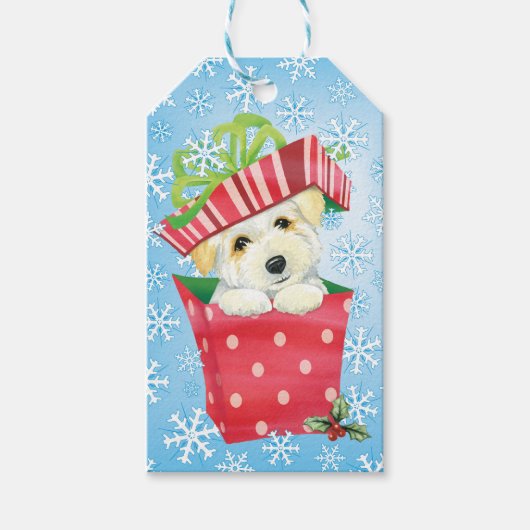 Happy Howliday Coton Cadeaulabel (Voorkant)