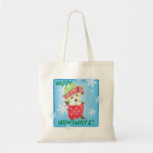 Happy Howliday Coton Tote Bag (Voorkant)