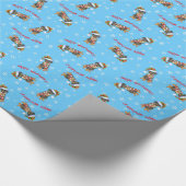 Happy Howliday Doberman Cadeaupapier (Hoek)