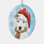 Happy Howliday Dogo Keramisch Ornament (Rechts)