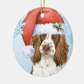 Happy Howliday English Springer Spaniel Keramisch Ornament (Links)