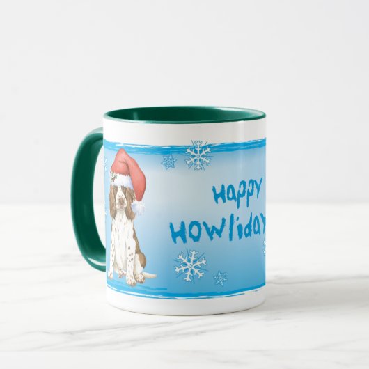 Happy Howliday English Springer Spaniel Mok (Voorkant links)