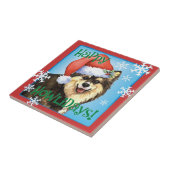Happy Howliday Finse Lapphund Tegeltje (Zijkant)
