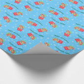 Happy Howliday French Bulldog Cadeaupapier (Hoek)