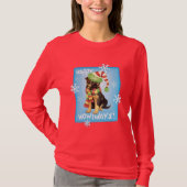 Happy Howliday German Shepherd T-shirt (Voorkant)