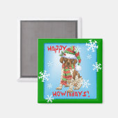 Happy Howliday GSP Magneet (Voorkant / Achterkant)