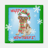 Happy Howliday GSP Magneet (Voorkant)
