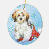 Happy Howliday Havanese Keramisch Ornament (Links)