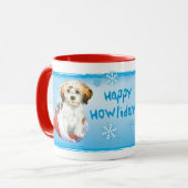 Happy Howliday Havanese Mok (Voorkant links)
