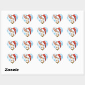 Happy Howliday Ibizan Hound Hart Sticker (Vel)