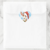 Happy Howliday Ibizan Hound Hart Sticker (Tas)