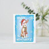 Happy Howliday Ibizan Hound Kaart (Staand voorkant)