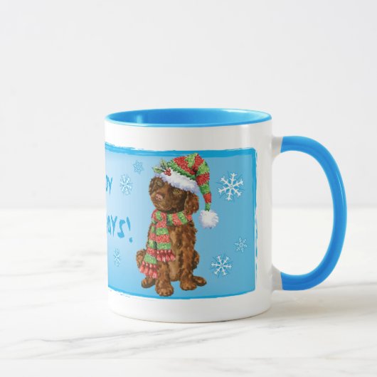Happy Howliday Irish Water Spaniel Mok (Rechts)