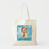 Happy Howliday Jack Russell Terrier Canvas tas (Voorkant)