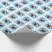 Happy Howliday Kerry Blue Terrier Cadeaupapier (Hoek)