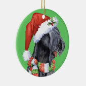 Happy Howliday Kerry Blue Terrier Keramisch Ornament (Rechts)