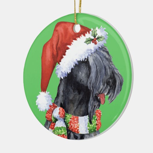 Happy Howliday Kerry Blue Terrier Keramisch Ornament (Links)