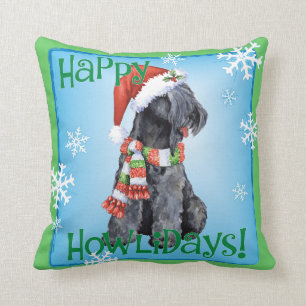 Happy Howliday Kerry Blue Terrier Kussen