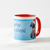 Happy Howliday Kerry Blue Terrier Mok (Voorkant rechts)