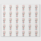 Happy Howliday kerstmis: dalmation pet Cadeaupapier (Vlak)