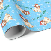 Happy Howliday Lagotto Romagnolo Wrapping Paper Cadeaupapier (Rol Hoek)