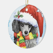 Happy Howliday Miniature Podle Keramisch Ornament (Links)