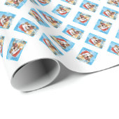 Happy Howliday Pit Bull Terrier Cadeaupapier (Rol Hoek)