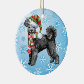 Happy Howliday Pumi Keramisch Ornament (Rechts)
