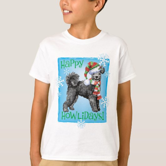 Happy Howliday Pumi T-shirt (Voorkant)