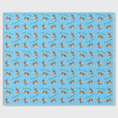 Happy Howliday Shar-Pei Cadeaupapier (Vlak)