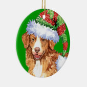 Happy Howliday Toller Keramisch Ornament (Rechts)