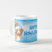 Happy Howliday Toller Koffiemok (Voorkant links)