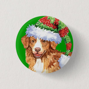 Happy Howliday Toller Ronde Button 3,2 Cm