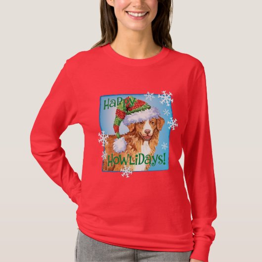 Happy Howliday Toller T-shirt (Voorkant)