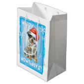 Happy Howlidays ACD Medium Cadeauzakje (Achterkant Gekanteld)