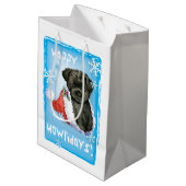 Happy Howlidays Affenpinscher Medium Cadeauzakje (Achterkant Gekanteld)