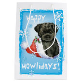 Happy Howlidays Affenpinscher Medium Cadeauzakje (Achterkant)